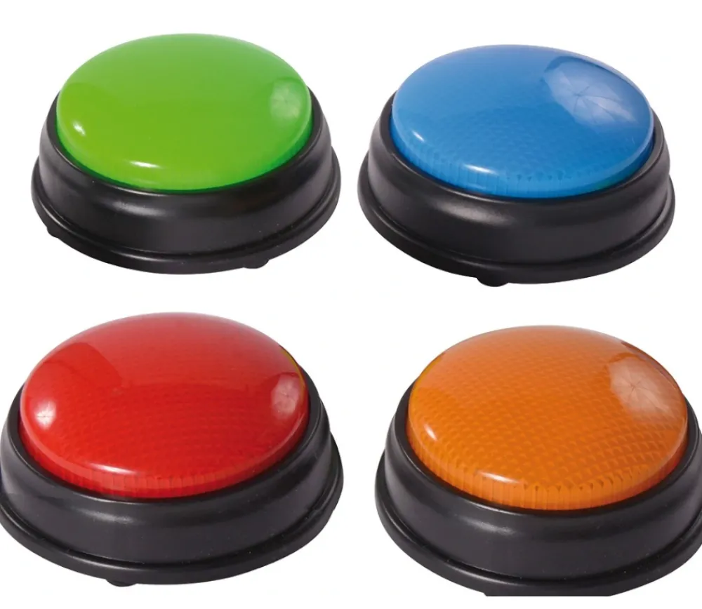 Tout Pour le Jeu 4 Buzzers lumineux et sonores pour vos jeux