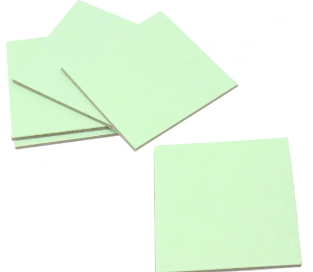 Tout Pour le Jeu 24 carrés 4 x 4 cm carton rigide vert/blanc vierge tuiles à personnaliser