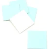 Tout Pour le Jeu 24 carrés 4 x 4 cm carton rigide bleu clair/blanc vierge tuiles à personnaliser