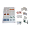 Tout Pour le Jeu 20 carrés autocollants blancs 45 mm étiquettes