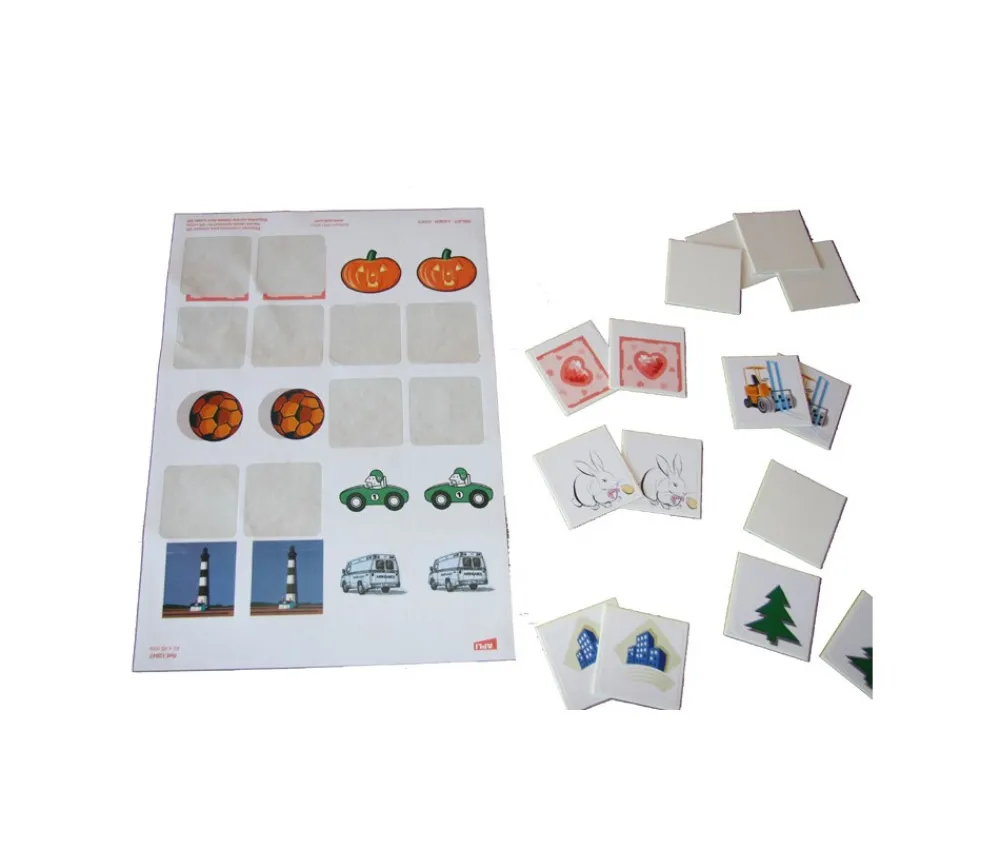 Tout Pour le Jeu 20 carrés autocollants blancs 45 mm étiquettes