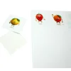 Tout Pour le Jeu 12 carrés autocollants blancs 70 mm étiquettes