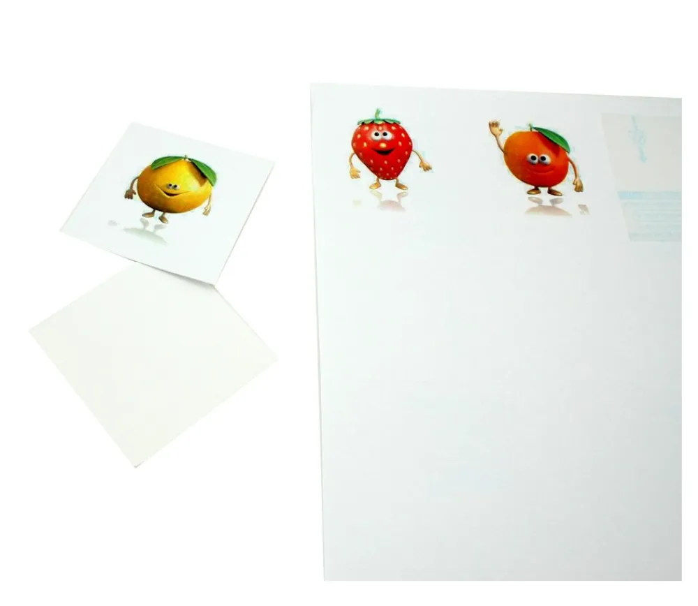 Tout Pour le Jeu 12 carrés autocollants blancs 70 mm étiquettes