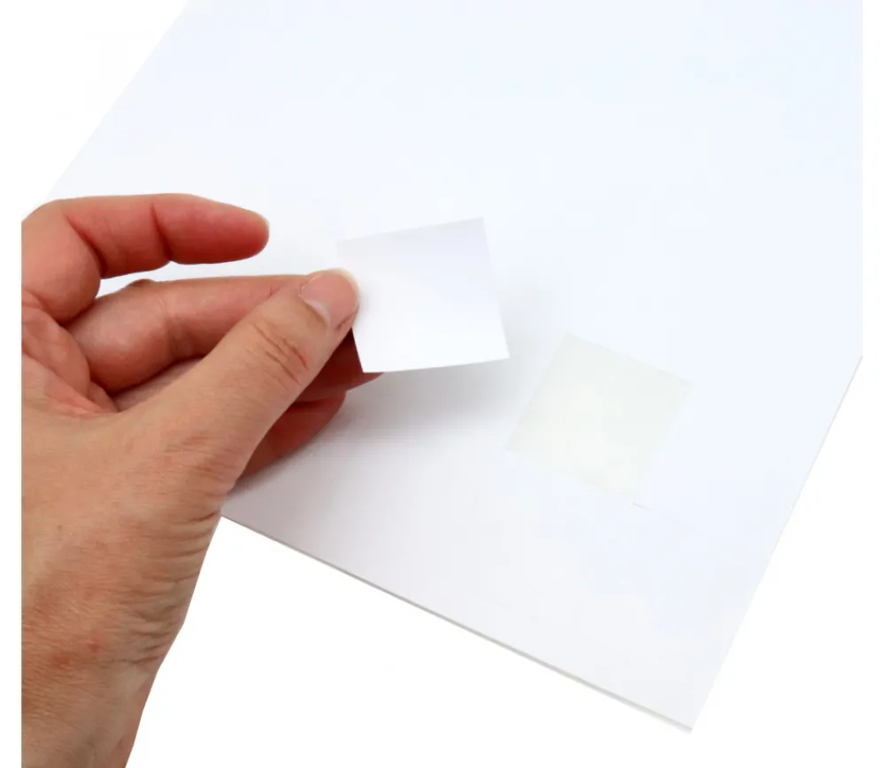 Tout Pour le Jeu 48 Carrés autocollants blancs 35 mm étiquettes
