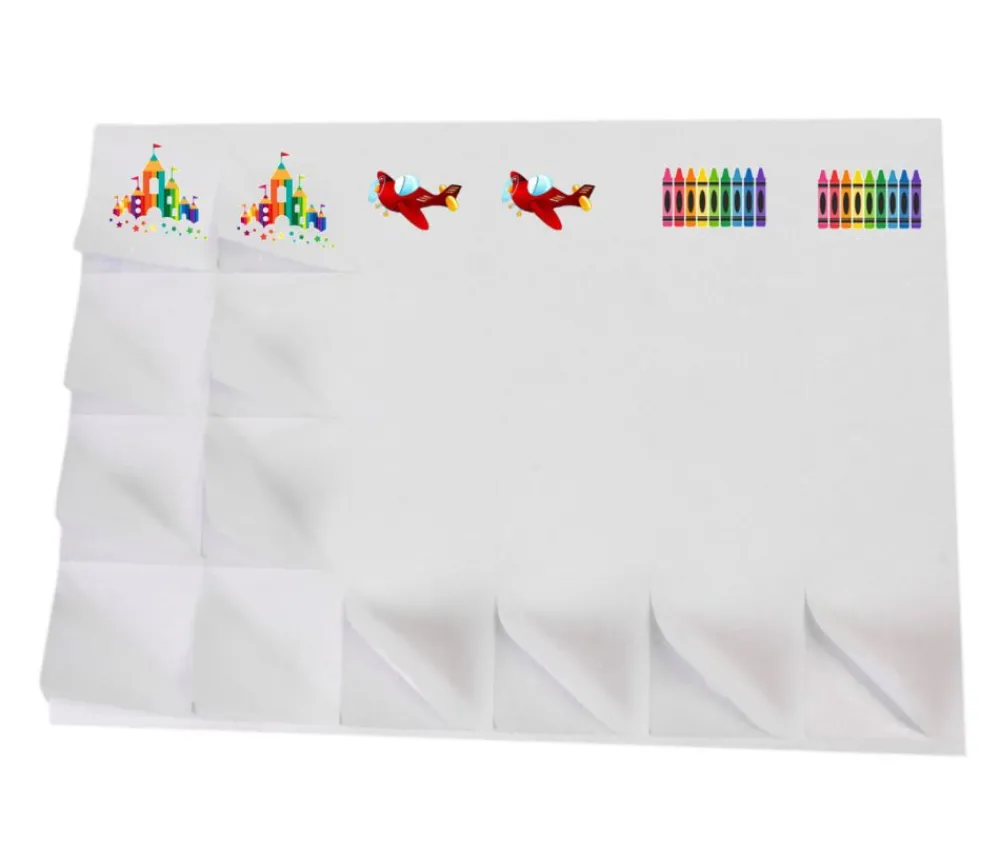 Tout Pour le Jeu 24 carrés autocollants blancs 50 mm étiquettes