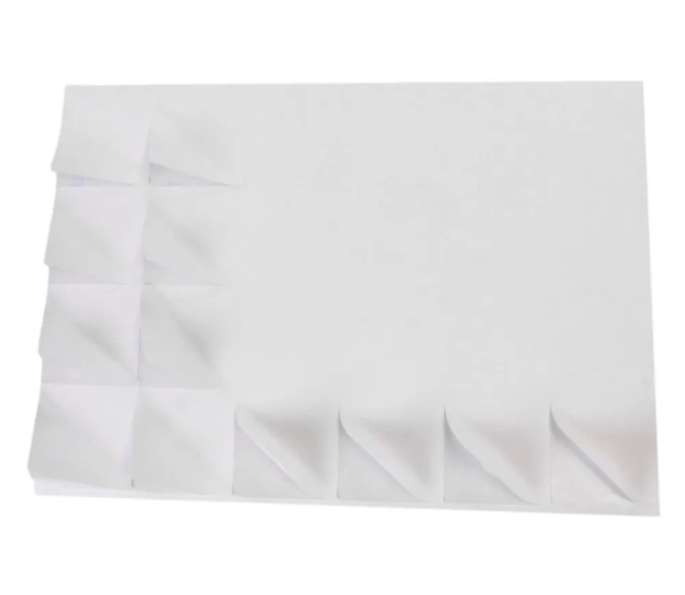 Tout Pour le Jeu 24 carrés autocollants blancs 50 mm étiquettes