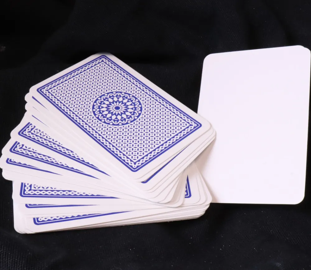 Tout Pour le Jeu 54 cartes à jouer recto blanc et verso bleu