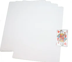 Tout Pour le Jeu 25 cartes A4 blanches XXL 210 x 297 mm coins arrondis