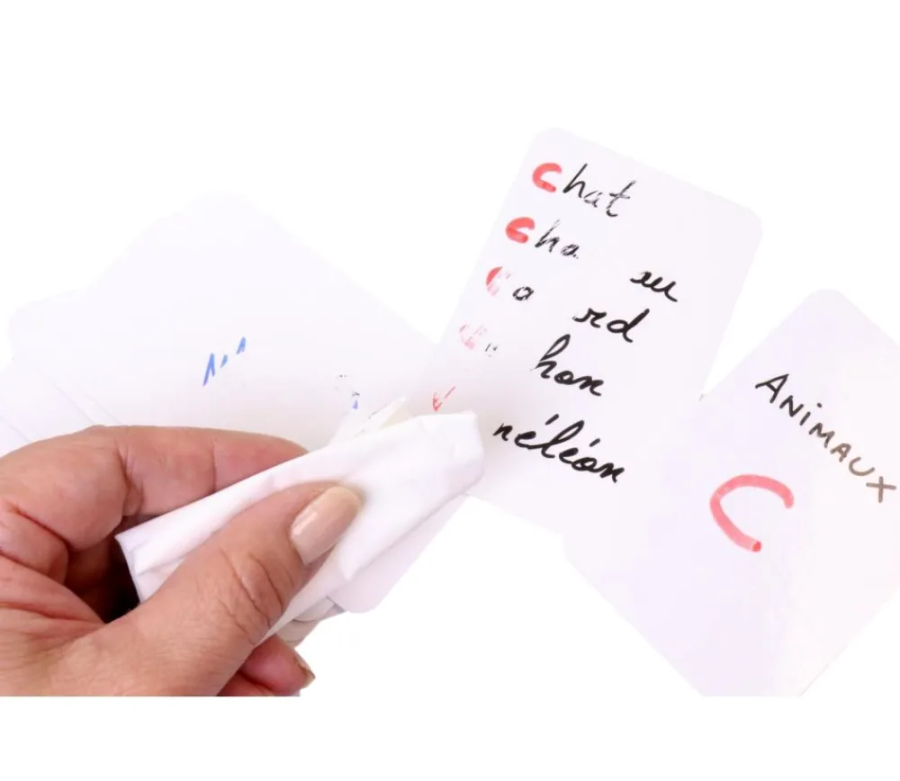 Tout Pour le Jeu 54 cartes blanches effaçables 59 x 91 mm