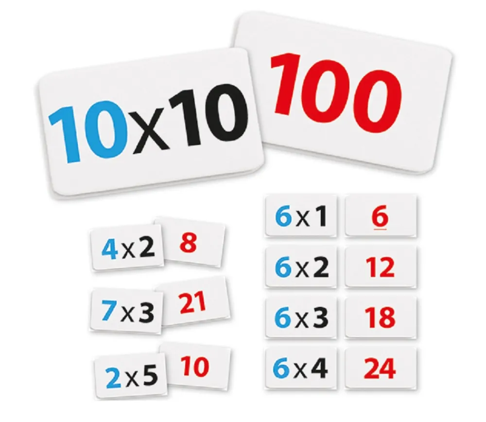 Tout Pour le Jeu 100 cartes multiplications - Apprendre les tables de multiplication