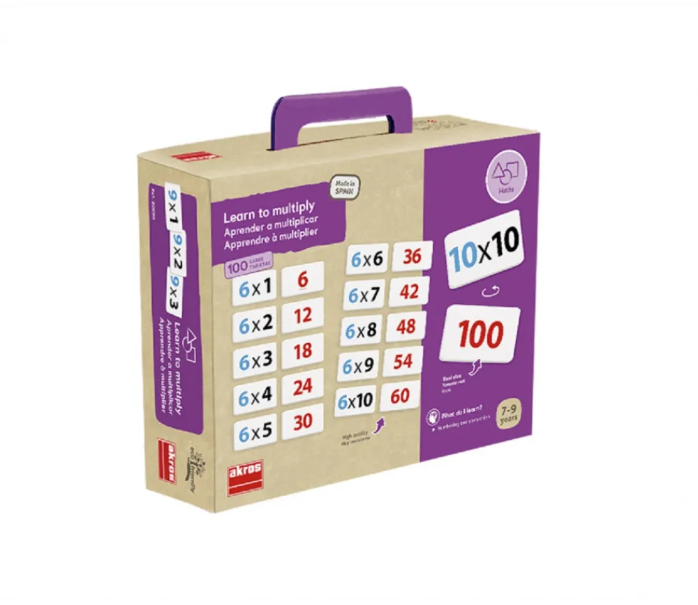 Tout Pour le Jeu 100 cartes multiplications - Apprendre les tables de multiplication