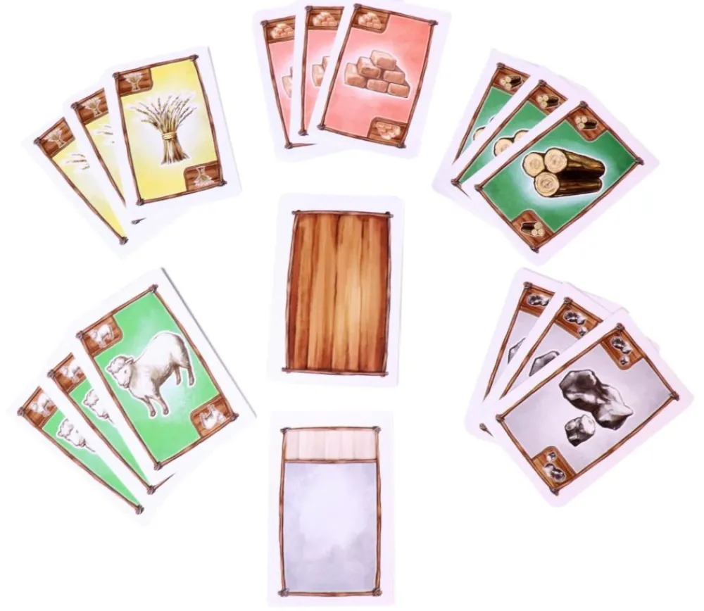 Tout Pour le Jeu 96 cartes ressources pour jeu CATAN - Matières premières