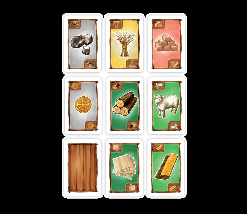 Tout Pour le Jeu 96 cartes ressources pour jeu CATAN - Matières premières