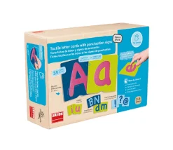 Tout Pour le Jeu 35 cartes tactiles Lettres A à Z majuscule/minuscule + signes ponctuation