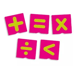 Tout Pour le Jeu 23 cartes tactiles relief tracés, nombres et signes mathématiques
