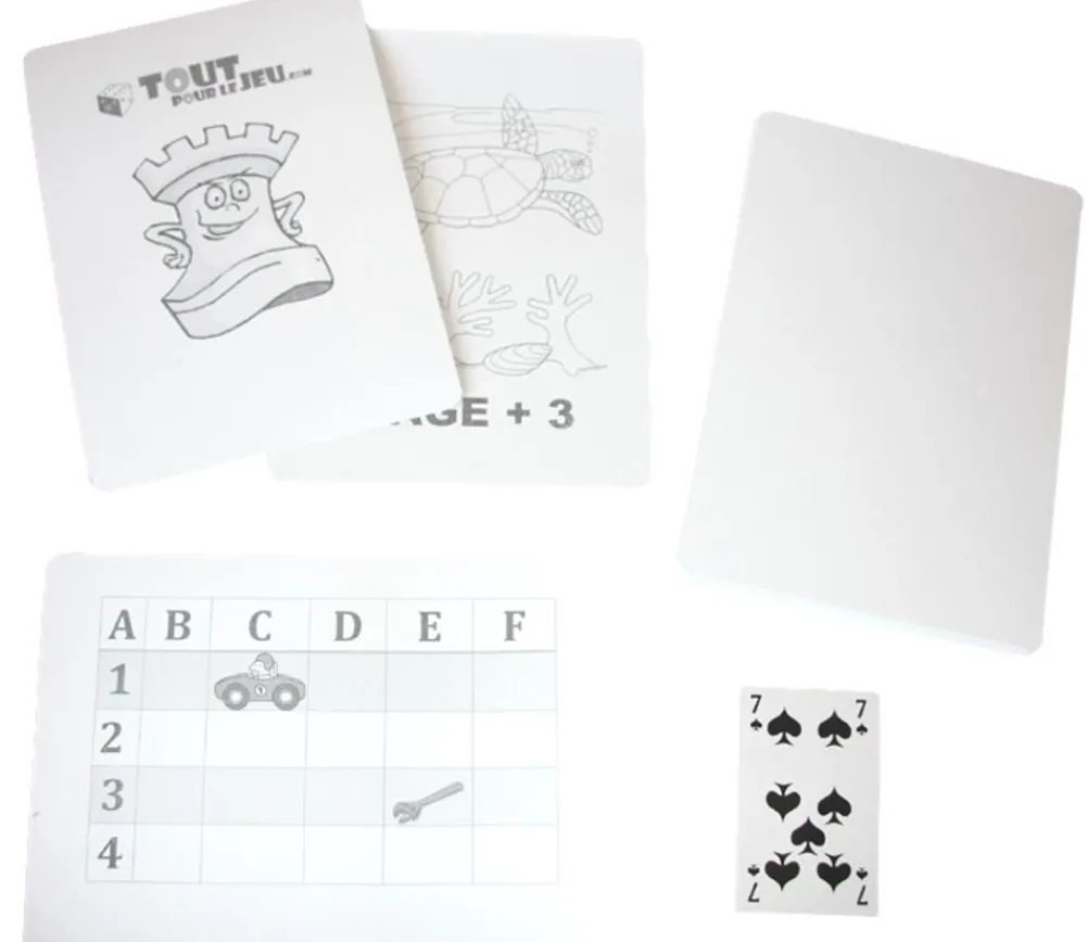 Tout Pour le Jeu 30 cartes ultra géantes blanches 210x150 mm A5