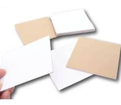 Tout Pour le Jeu 10 cartons blancs rigides carrés 10 x 10 cm neutre - mini plateaux
