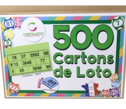 Tout Pour le Jeu 500 Cartons loto carton rigides format standard - super pack