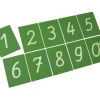 Tout Pour le Jeu 10 chiffres rugueux en relief de 0 à 9 - Cartes bois