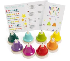 Tout Pour le Jeu 8 cloches d'éveil musical arc-en-ciel
