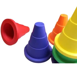 Tout Pour le Jeu 6 Cônes d'activité en mousse 16 cm - Pions de jeu géants