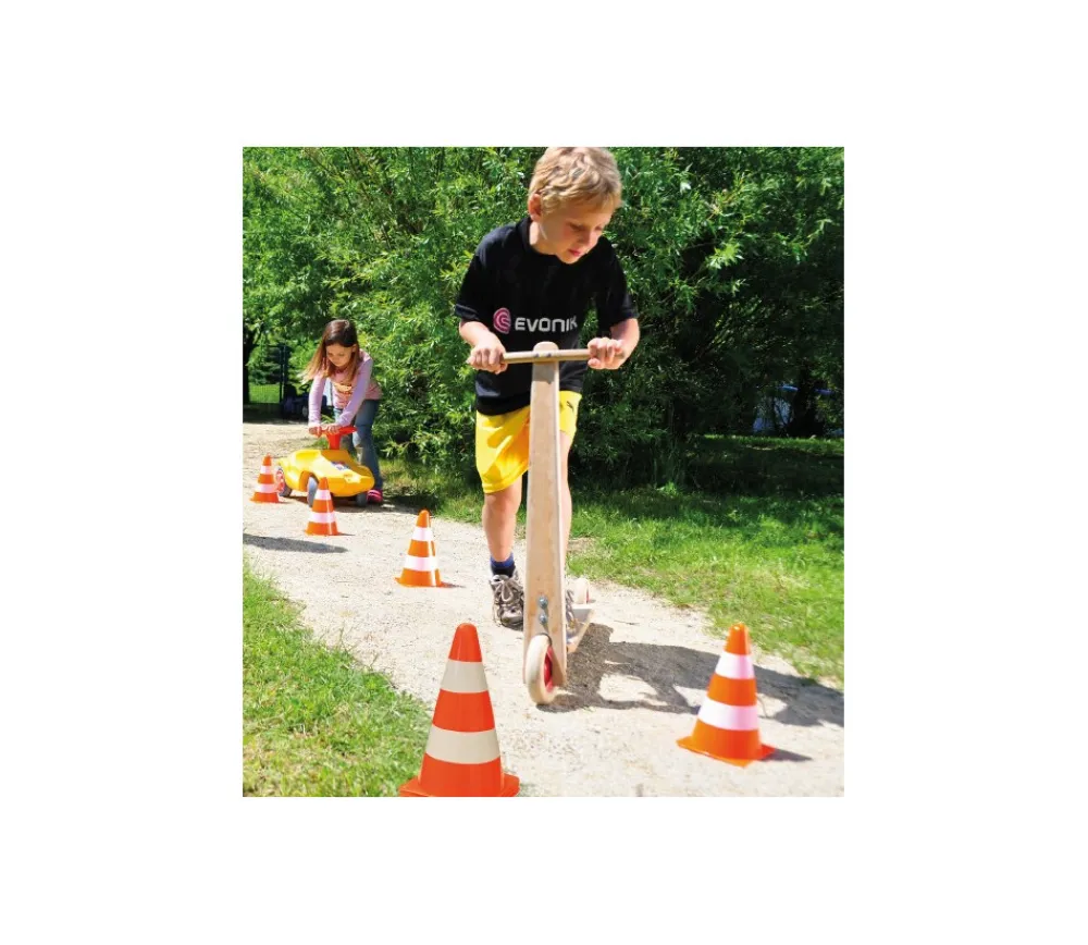 Tout Pour le Jeu 4 Cônes de slalom 23 cm pour parcours de jeux