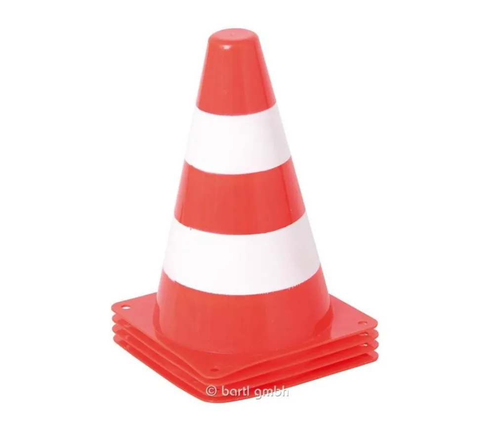 Tout Pour le Jeu 4 Cônes de slalom 18 cm pour parcours de jeux