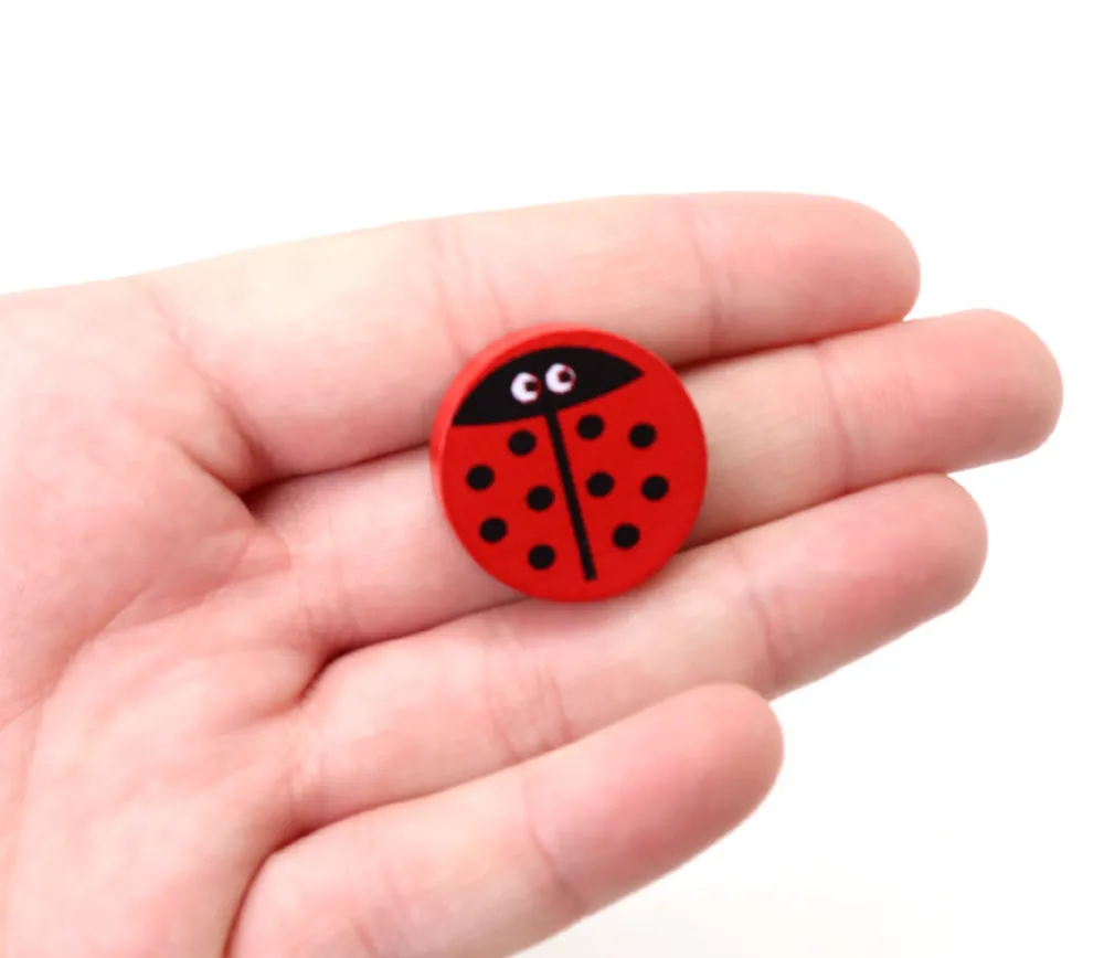 Tout Pour le Jeu 11 coccinelles 0 à 10 en bois pour compter
