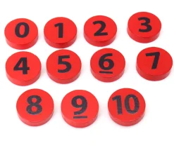 Tout Pour le Jeu 11 coccinelles 0 à 10 en bois pour compter