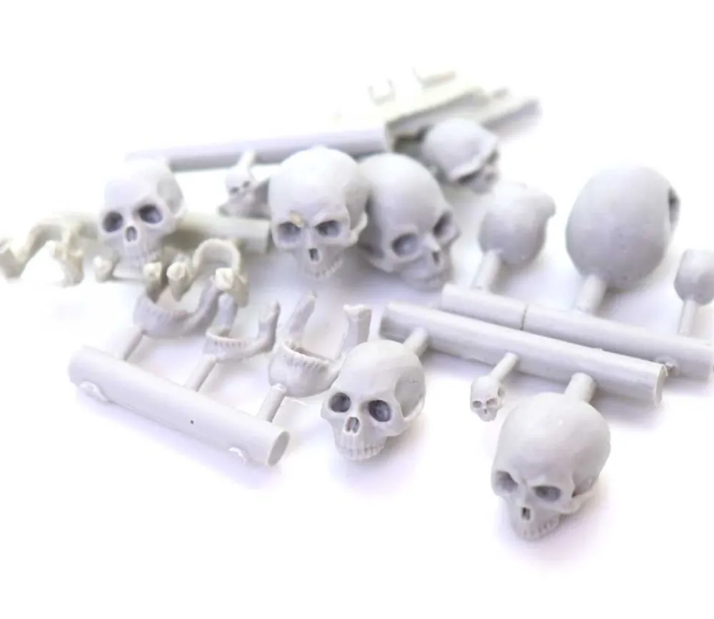 Tout Pour le Jeu 12 cranes à peindre de 0.3 à 1 cm modélisme