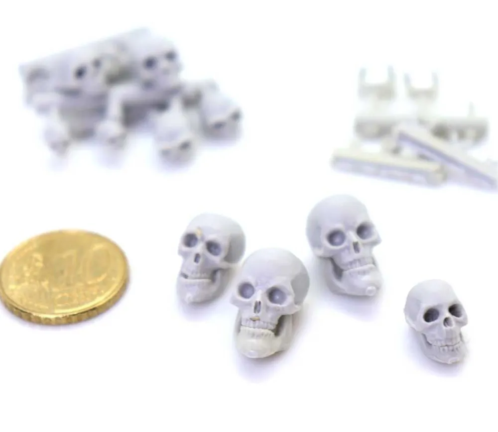 Tout Pour le Jeu 12 cranes à peindre de 0.3 à 1 cm modélisme