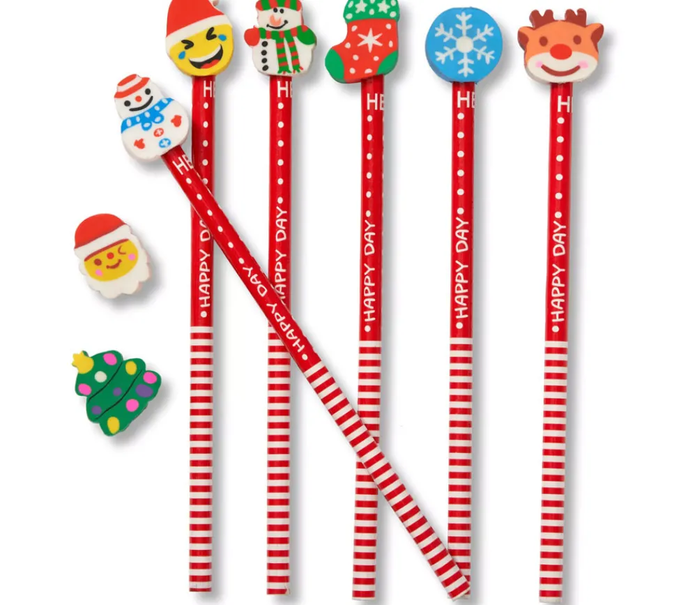 Tout Pour le Jeu 50 crayons de papier Noël avec gomme