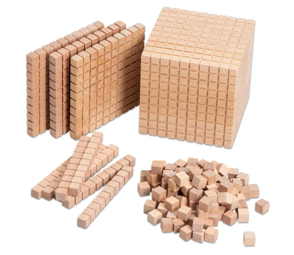 Tout Pour le Jeu 1000 Cubes bois neutre 1 x 1 x 1 cm - 10 mm
