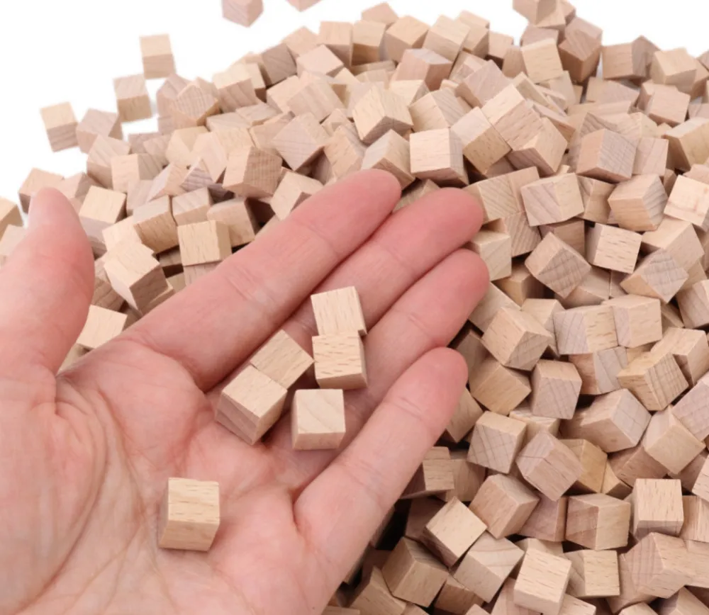 Tout Pour le Jeu 1000 Cubes bois neutre 1 x 1 x 1 cm - 10 mm
