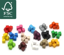 Tout Pour le Jeu 20 Cubes en bois 1 cm. 10 x 10 x 10 mm lot 20