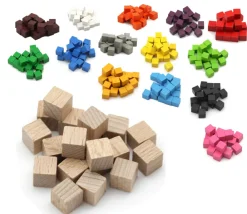 Tout Pour le Jeu 20 Cubes en bois 1 cm. 10 x 10 x 10 mm lot 20