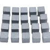 Tout Pour le Jeu 20 cubes en bois 1 cm argentés