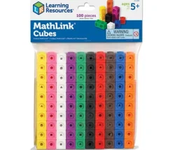 Tout Pour le Jeu 100 cubes mathlinks 2 cm clips encastrables emboitables math