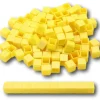 Tout Pour le Jeu 100 Cubes unités 1 cm jaunes emboitables en Re-plastique