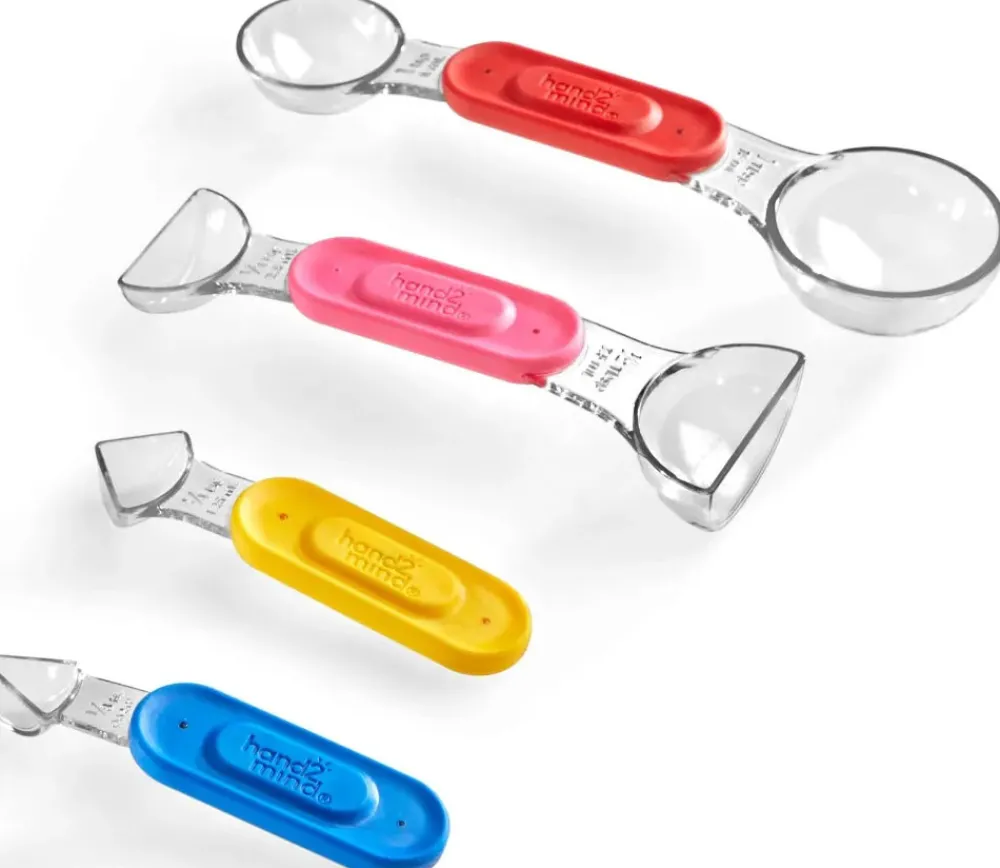 Tout Pour le Jeu 4 cuillères doseuses mesures fractions colorées