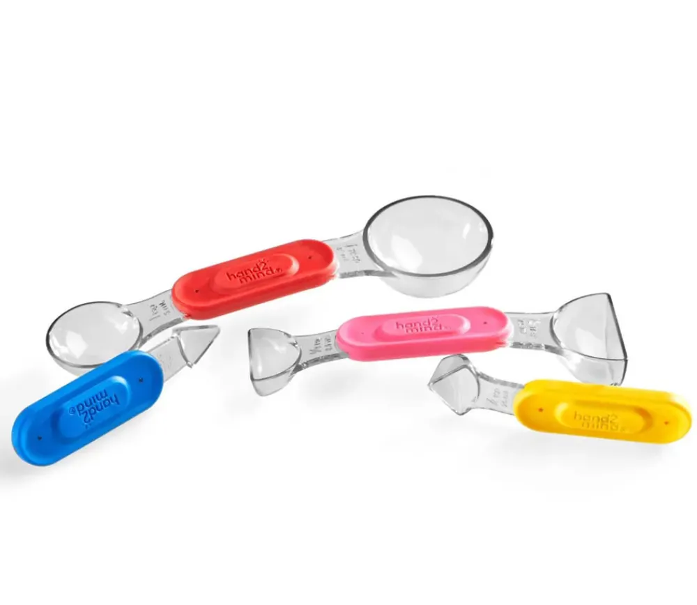 Tout Pour le Jeu 4 cuillères doseuses mesures fractions colorées