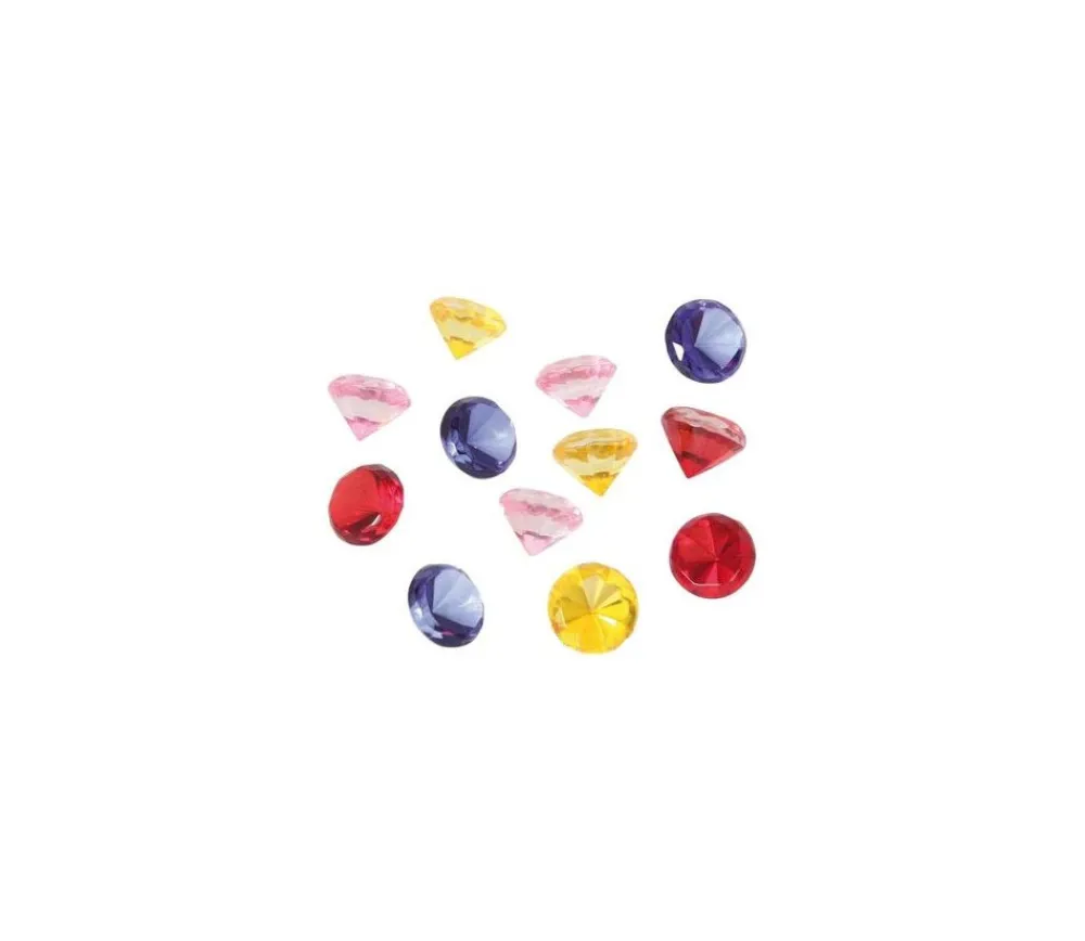 Tout Pour le Jeu 12 diamants colorés 2 cm pions imitation gem