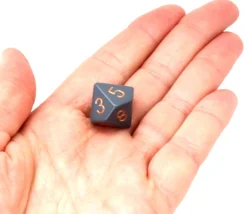 Tout Pour le Jeu 10 dés 10 faces opaques gris et or de 0 à 9 - Chessex