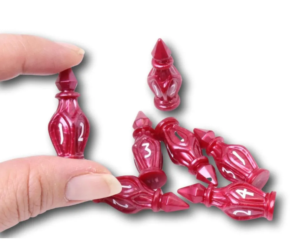 Tout Pour le Jeu 8 dés 4 faces rouge- PolyHero Cleric - Potion