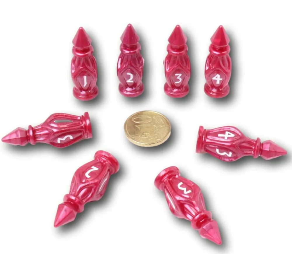 Tout Pour le Jeu 8 dés 4 faces rouge- PolyHero Cleric - Potion