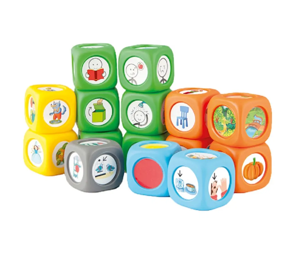 Tout Pour le Jeu 15 Dés à jouer images 3.5 cm - Picto-dés contes classiques