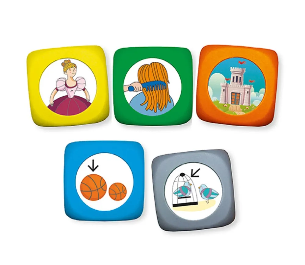 Tout Pour le Jeu 15 Dés à jouer images 3.5 cm - Picto-dés contes classiques