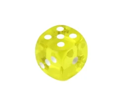 Tout Pour le Jeu 5 Dés de jeux Yams translucides multicolores 16 mm