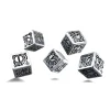 Tout Pour le Jeu 5 Dés en métal d6 style steampunk 16 mm