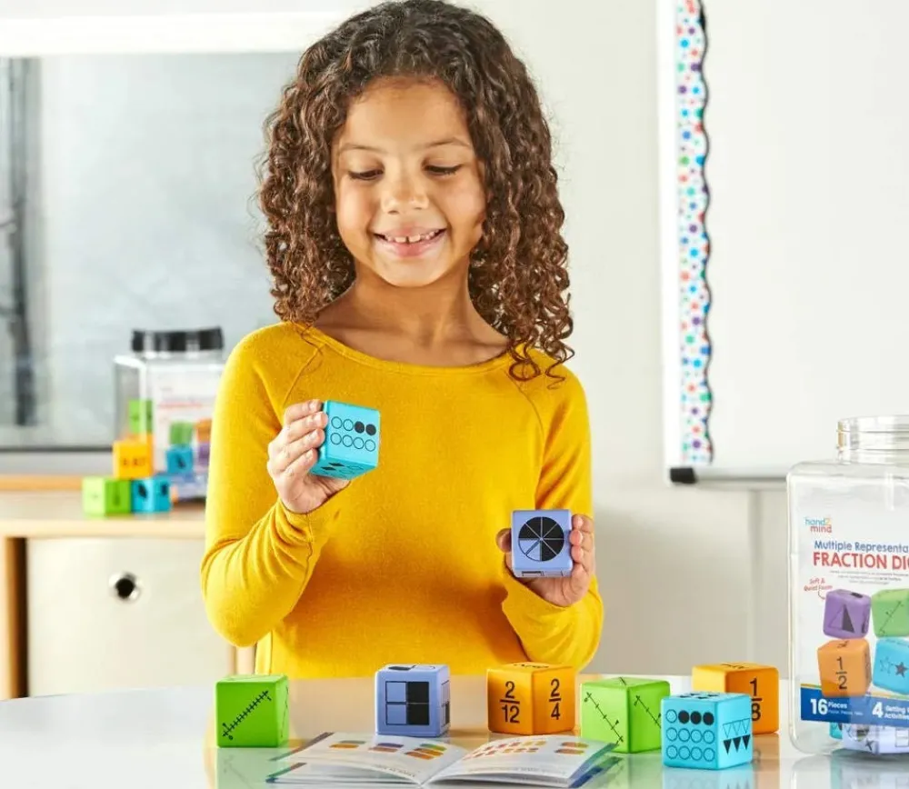 Tout Pour le Jeu 16 dés géants 4.5 cm Fractions